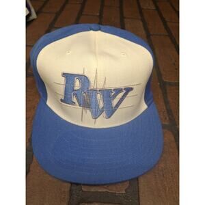 Vintage Rocawear Blue Fitted Cap With Tags Y2K Hat Size 8 Embroidered